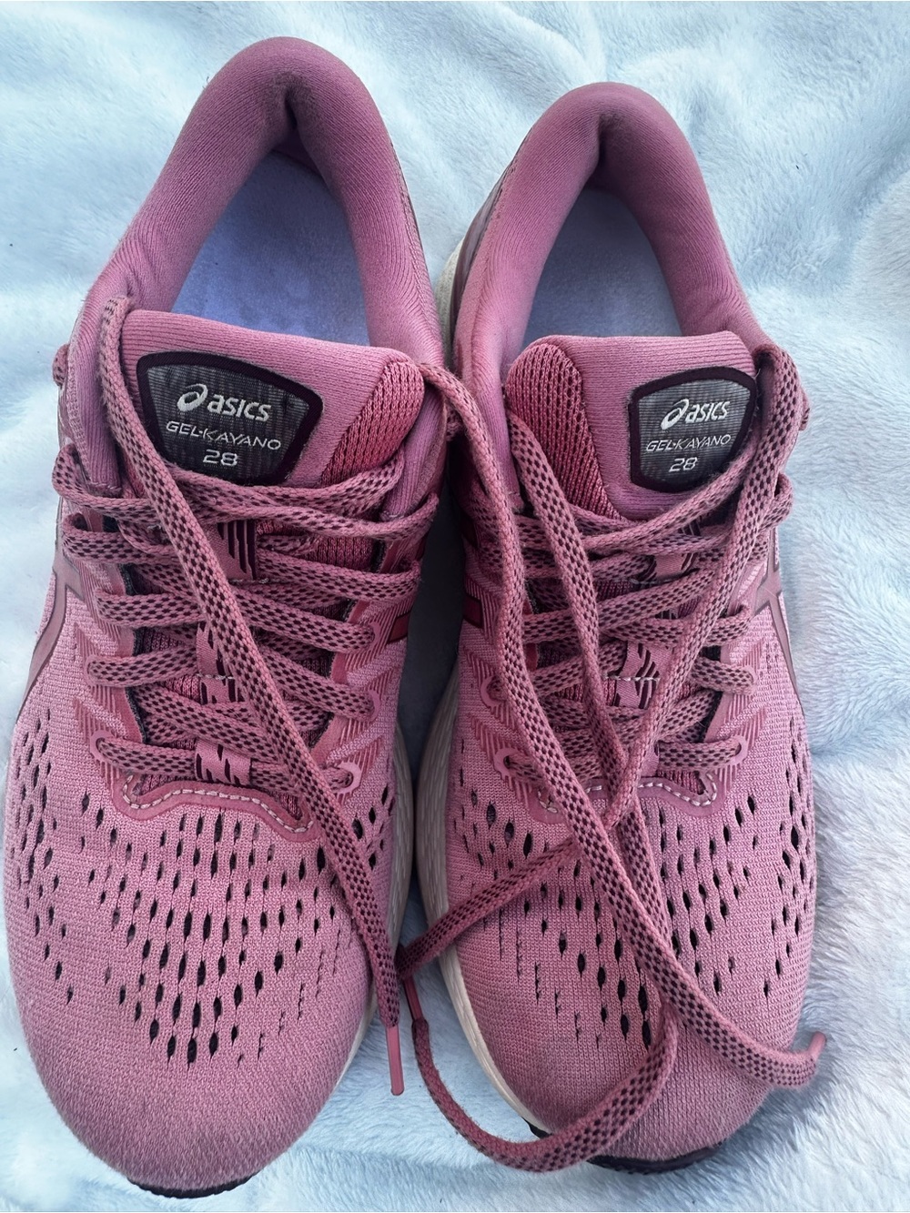 ASICS Gel-Kayano 28 Women's Mauve/Pink Running Sneakers - Picture 3 of 13